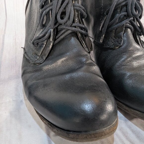 AS 98 2nd Step Black Leather Lace-Up Ankle Boots Size 37 - Picture 3 of 13